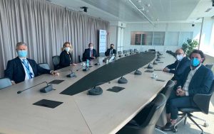 Marco De Carolis e Mauro Rotelli con i vertici di Adr