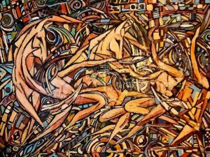 La via degli artisti collection - Una delle opere esposte