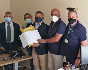 La delegazione amici del Sant'Anna con Pirozzi