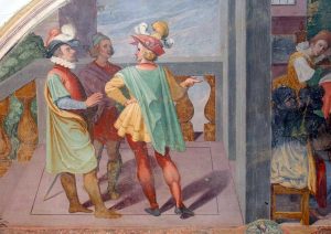 La lunetta in via di restauro