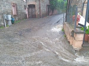 Montefiascone - Maltempo - Allagamento in via Cannelle