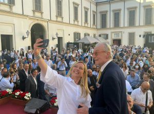 Giorgia Meloni e Vittorio Feltri