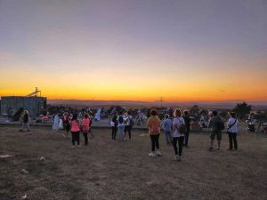 Il trekking serale a Monte Romano