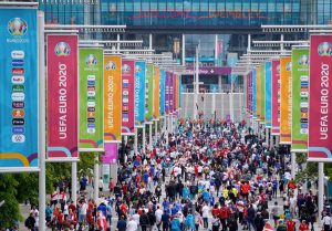 Londra - Tifosi allo stadio di Wembley