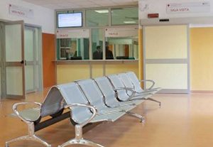Ospedale Grassi di Ostia - La sala d'attesa del pronto soccorso
