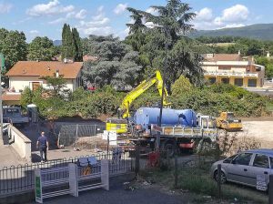 Vetralla - I lavori al parcheggio