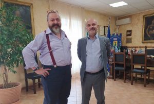 Lino Rocchi (Ac Viterbo) con il subcommissario di Montefiascone Giuseppe Antonio De Cesare