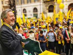 Roma - Francesco Battistoni alla manifestazione della Coldiretti
