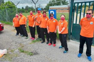 Gli atleti dell'Asd Sorrisi che nuotano Eta Beta - Odv