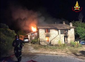 L'esplosione a Montemezzo di Valfabbrica