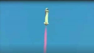 Il volo della capsula New Shepard
