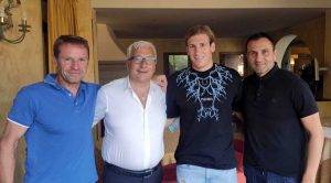 Viterbese - Federico Buschirotto col presidente Romano