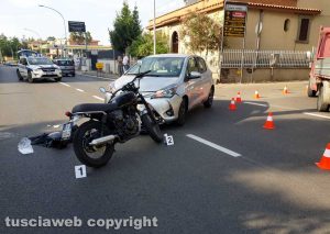 Viterbo - Incidente in via Garbini
