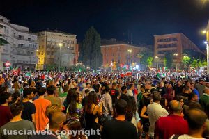 Sport - Calcio - I festeggiamenti dei tifosi dopo la vittoria dell'Italia