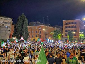 Calcio - Italia campione d'Europa - I festeggiamenti a Viterbo