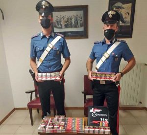 Carabinieri - Terni - Le sigarette sequestrate
