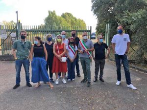 Albano Laziale - La protesta di fronte alla discarica