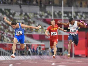 Olimpiadi di Tokyo - La finale dei 4x100