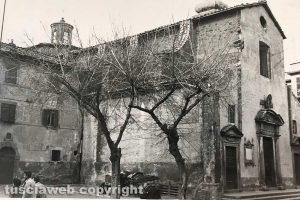 La chiesa di San Faustino nei primi anni Cinquanta