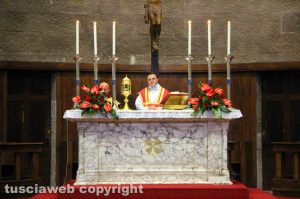 Viterbo - La messa per San Lorenzo - Don Luigi Fabbri