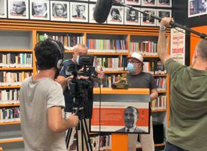 Viterbo - Le telecamere della Rai alla biblioteca consorziale