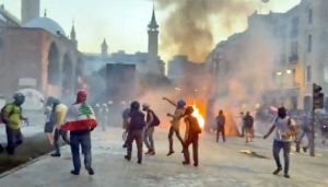 Gli scontri a Beirut