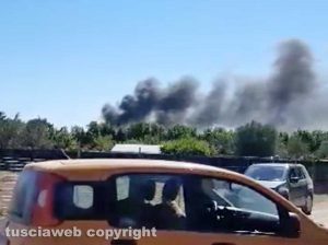 Tarquinia - Incendio in località San Giorgio
