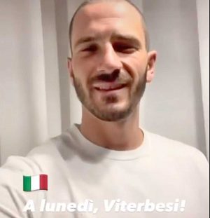 Leonardo Bonucci dà appuntamento al Rocchi