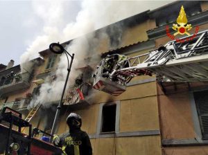 Vignanello - Incendio in appartamento