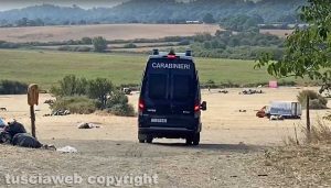 Valentano - Lo sgombero del rave party - I carabinieri