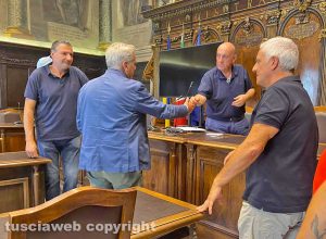 Macchina di Santa Rosa - I facchini in comune