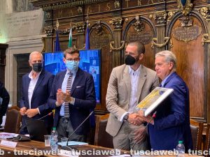 Viterbo - Consiglio comunale - Civica benemerenza a Leonardo Bonucci
