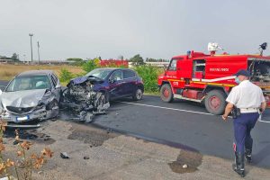 Viterbo - L'incidente sulla Cassia Nord