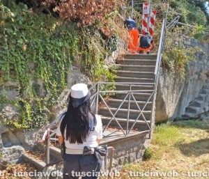 Viterbo - La polizia locale chiude i giardini di via di Porta Fiorita