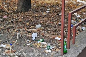 Viterbo - Incuria sotto al Sert