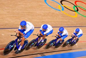 Tokyo 2020 - La nazionale azzurra del ciclismo maschile su pista