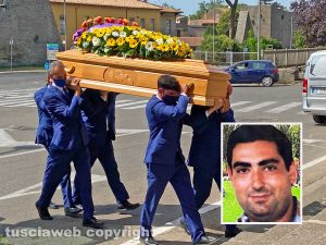 Viterbo - I funerali di Gianni Fetoni