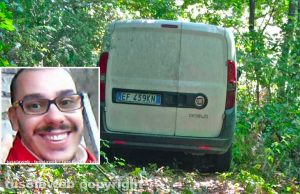 Il furgone di Daniele Urbani ritrovato