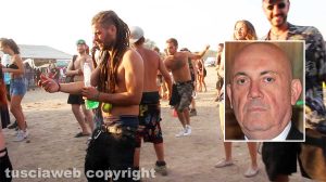 Il rave party a Valentano - Nel riquadro il prefetto Giovanni Bruno