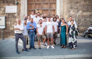 Tarquinia - Il sindaco Giulivi con lo staff di Divino etrusco