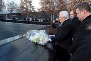 New York - Mattarella al Memoriale - Foto d'archivio