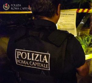Roma - Controlli della polizia locale