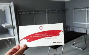 Sport - Calcio - Il biglietto lasciato dal Monterosi dopo la trasferta a Potenza