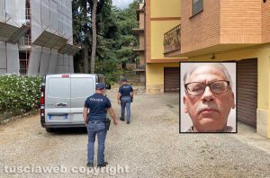 Viterbo - Uomo precipita dal balcone - Nel riquadro Gaetano Gatto