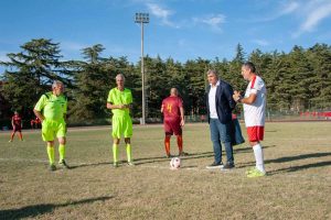 Sport - Calcio - Angelo Peruzzi al triangolare di beneficenza alla Scuola marescialli di Viterbo
