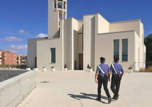 Civitavecchia - I carabinieri alla chiesa di San Liborio