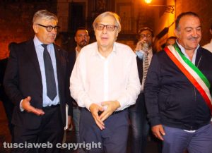 Vitorchiano - Umberto Fusco, Vittorio Sgarbi e Ruggero Grassotti