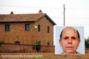 Castel Sant'Elia – Il casale del femminicidio-suicidio - Nel riquadro Ciriaco Pigliaru