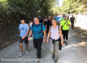 Il sindaco di Vitorchiano Grassotti al Cammino sulle vie dell'esilio di Santa Rosa