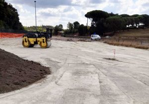 Fiumicino - I lavori sullo svincolo di Aranova dell'Aurelia